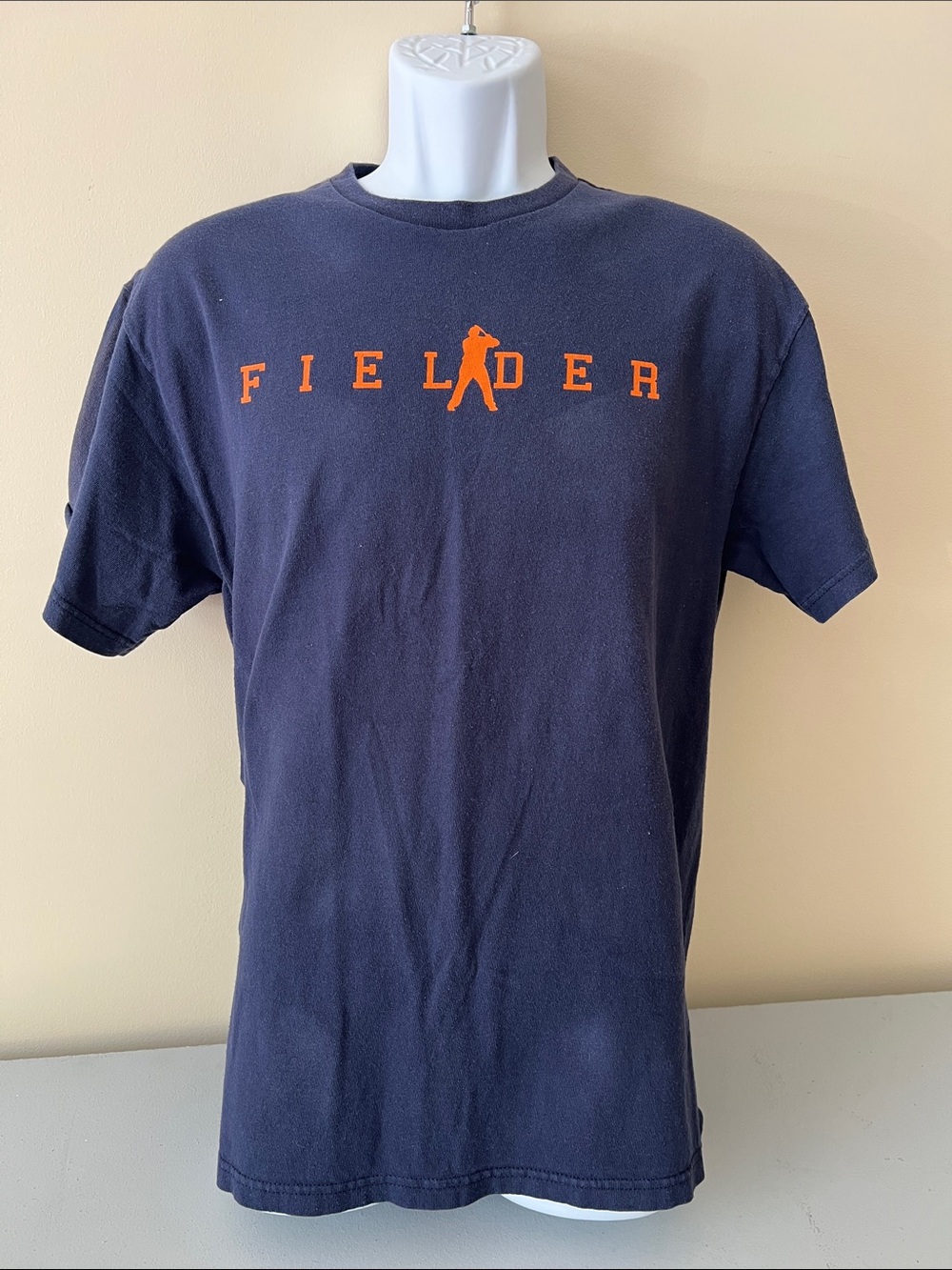 Navy Short-Sleeve T-Shirt with PRINCE FIELDER Graphic Detroit Michigan Tigers